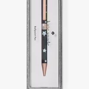 NWT Kate Spade Black and Gold Ballpoint Pen